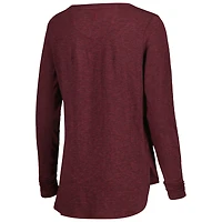 T-shirt à manches longues pour femme Johnnie-O Maroon Fanatics Corporate Addison