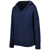 Women's johnnie-O Navy Fanatics Corporate Carrie V-Neck Tri-Blend Pullover Hoodie