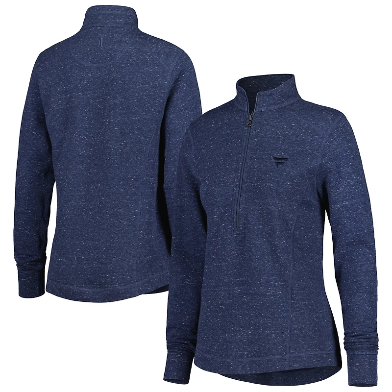 Women's johnnie-O Charcoal Fanatics Corporate Kennedy Half-Zip Jacket