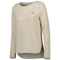 T-shirt à manches longues Oatmeal Fanatics Corporate Addison pour femme de Johnnie-O