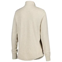 Women's johnnie-O Oatmeal Fanatics Corporate Kennedy Half-Zip Jacket
