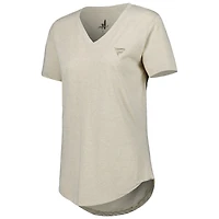 T-shirt col en V pour femme Oatmeal Fanatics de Johnnie-O