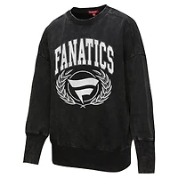 Sweat-shirt ras du cou noir Fanatics Corporate Laurel pour femme de Mitchell & Ness