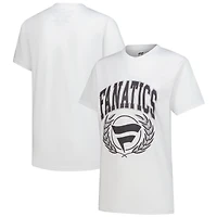 Women's Mitchell & Ness  White Fanatics Laurel Logo T-Shirt