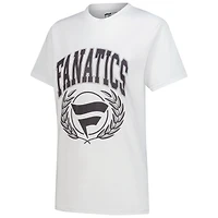T-shirt Mitchell & Ness blanc pour femmes avec logo Fanatics Laurel