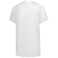 Women's Mitchell & Ness  White Fanatics Laurel Logo T-Shirt