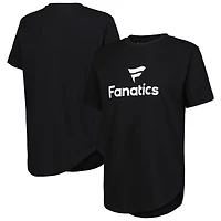 T-shirt noir à col rond pour femme Pressbox Fanatics Corporate