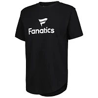 Women's Pressbox Black Fanatics Corporate Rounded Bottom T-Shirt