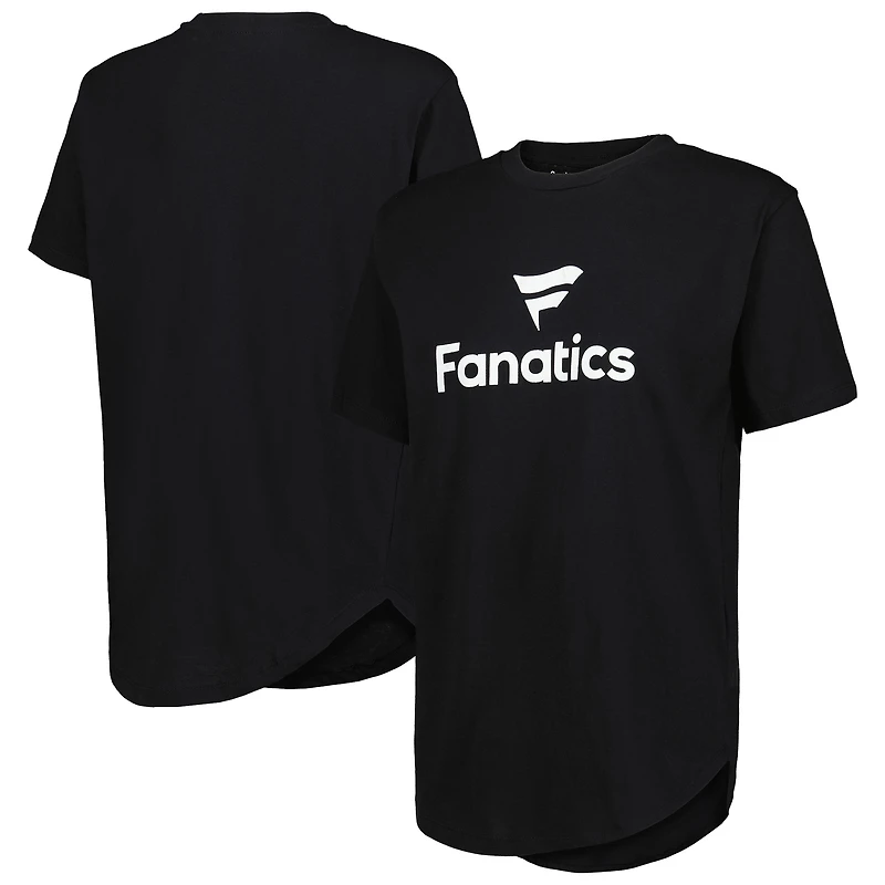T-shirt noir à col rond pour femme Pressbox Fanatics Corporate