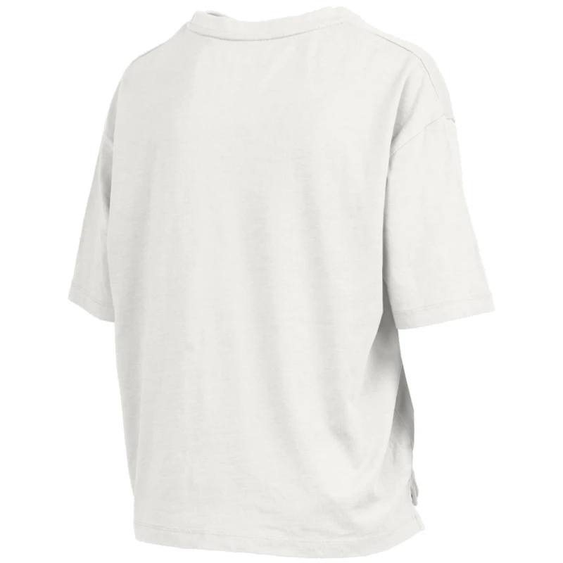 T-shirt surdimensionné à manches longues pour femme, blanc, style fanatique, de la collection Pressbox.