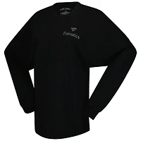 T-shirt surdimensionné à manches longues pour femme, bleu marine, style fanatiques