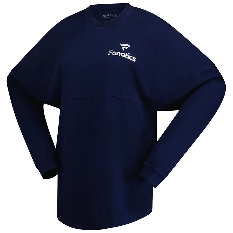 T-shirt surdimensionné à manches longues pour femme Spirit Jersey Black Fanatics Corporate