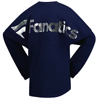 T-shirt surdimensionné à manches longues pour femme Spirit Jersey Black Fanatics Corporate