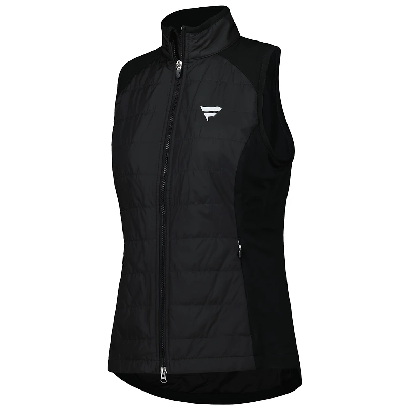 Gilet à double fermeture éclair intégrale Fanatics Corporate Tess pour femme, noir, Zero Restriction