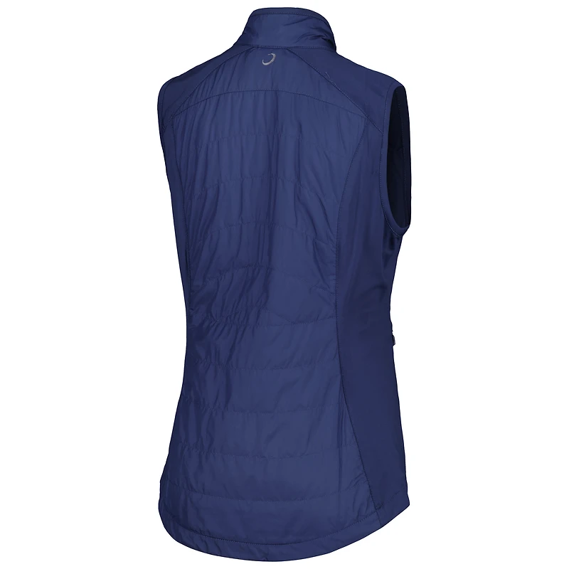 Gilet à double fermeture éclair intégrale Zero Restriction Navy Fanatics Corporate Tess pour femme