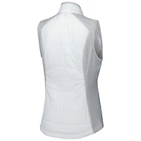 Gilet à double fermeture éclair intégrale Fanatics Corporate Tess pour femme, blanc, Zero Restriction