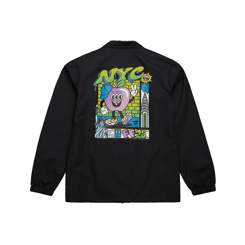 Veste d'entraîneur Mitchell & Ness Black Fanatics Fest 2025 Big Apple pour homme
