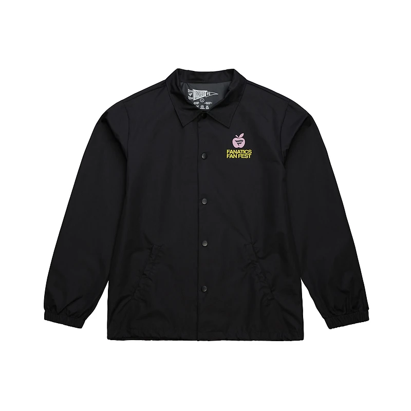 Veste d'entraîneur Mitchell & Ness Black Fanatics Fest 2025 Big Apple pour homme