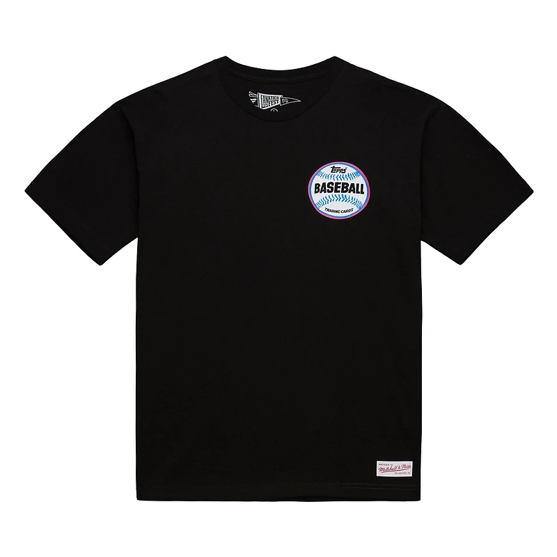 T-shirt noir Mitchell & Ness Fanatics Fest 2025 Topps Sports Extra pour homme
