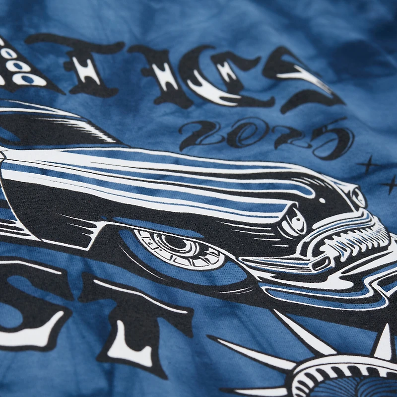 T-shirt Tie Dye bleu Mitchell & Ness Fanatics Fest 2025 pour homme