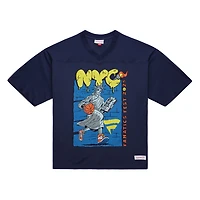 Men's Mitchell & Ness Navy Fanatics Fest 2025 Liberty Bounce Mesh Jersey