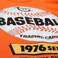T-shirt orange Mitchell & Ness Fanatics Fest 2025 Topps 1976 Baseball Pack pour homme