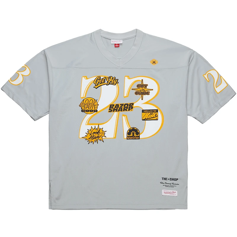 Maillot de football gris pour homme Mitchell & Ness x The Shop Fanatics Fest Fashion