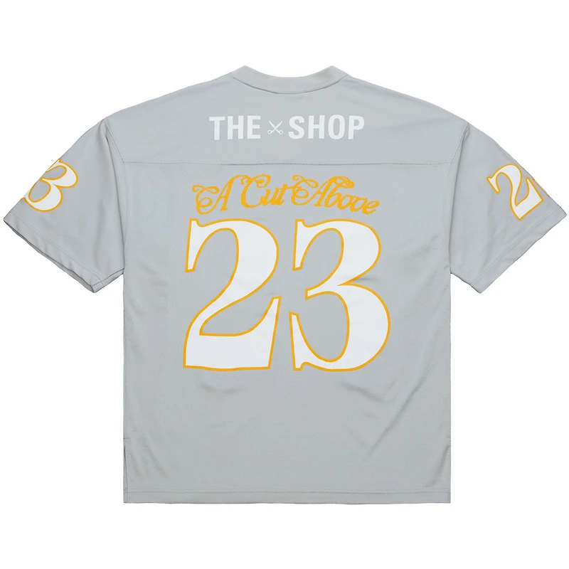 Men's Mitchell & Ness x The Shop Gray Fanatics Fest Fashion Football Jersey