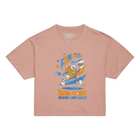 T-shirt court modifié Mitchell & Ness Pink Fanatics Fest 2025 Ball Out pour femme