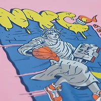 T-shirt boyfriend Liberty Bounce rose Mitchell & Ness pour femme, Fanatics Fest 2025