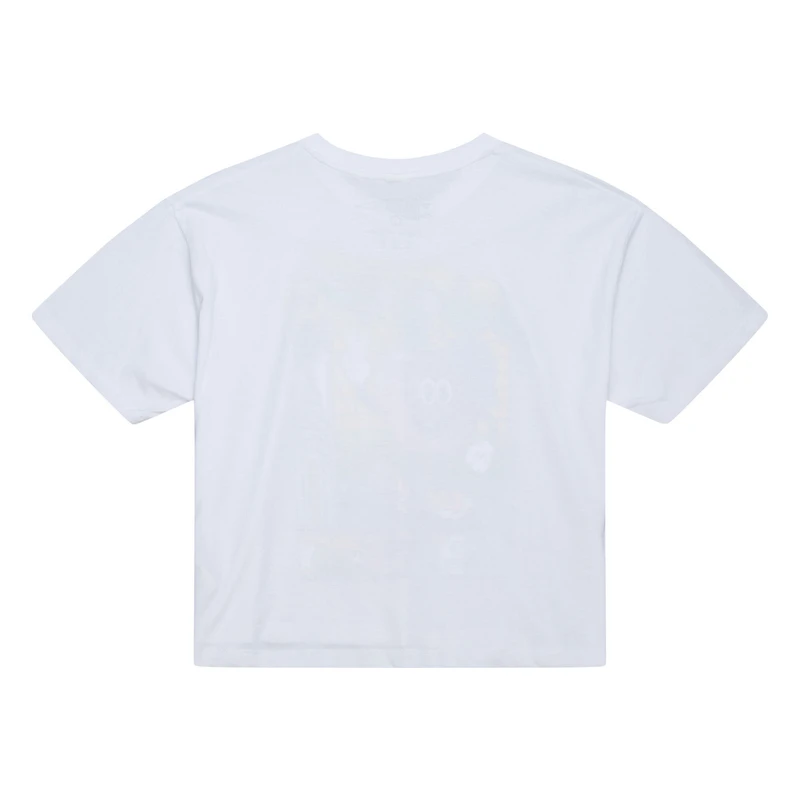 T-shirt boyfriend blanc Mitchell & Ness Fanatics Fest 2025 Big Apple pour femme