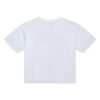 T-shirt boyfriend blanc Mitchell & Ness Fanatics Fest 2025 Big Apple pour femme