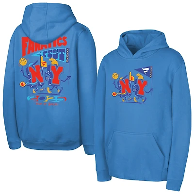 Sweat à capuche polaire Youth Outerstuff bleu clair Fanatics Fest 2025 Run it Back
