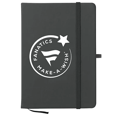 Carnet de notes WinCraft Fanatics Make-A-Wish noir 5" x 7"