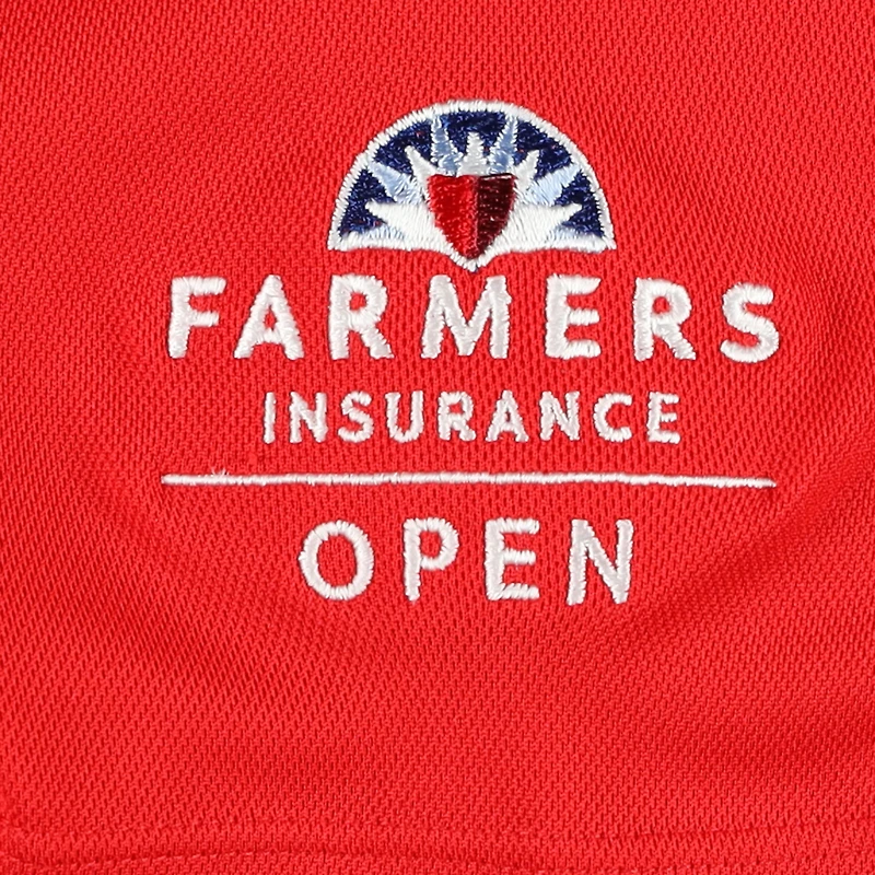 Polo Nike rouge Farmers Insurance Open Victory Performance pour jeunes garçons