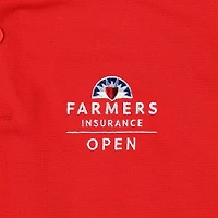 Polo Nike rouge Farmers Insurance Open Victory Solid Performance pour homme
