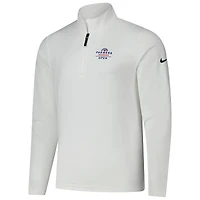 Pull Nike blanc Farmers Insurance Open Victory Performance à demi-zip pour homme