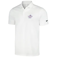 Men's Nike  White Farmers Insurance Open Victory Solid Performance Polo