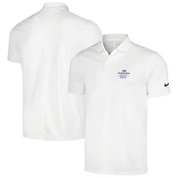 Polo Nike blanc Farmers Insurance Open Victory Solid Performance pour homme