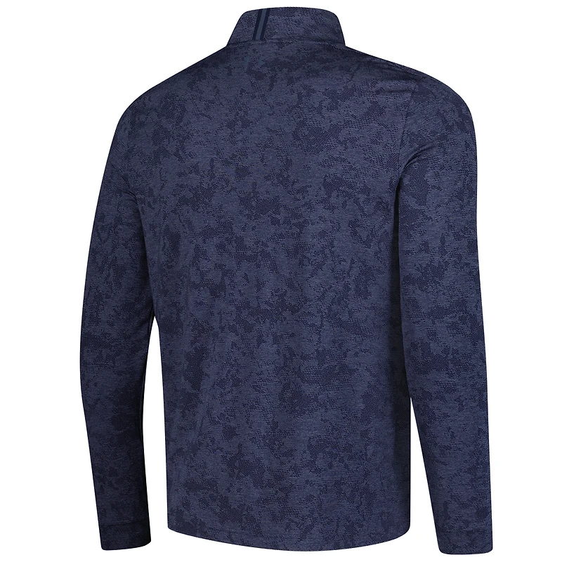 V110536 FARMIN 190 Homme Under Armour SP25 Farmers Insurance Open Line Dye Jacquard 1/4 zip SWTMENZPM UM1204