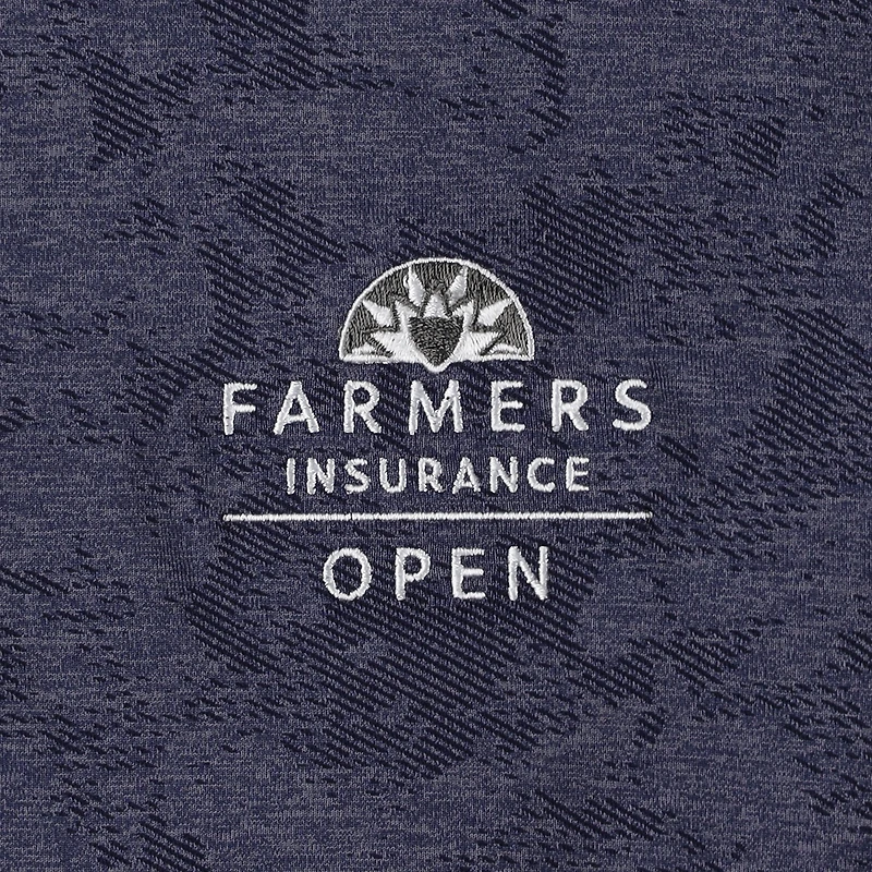 V110536 FARMIN 190 Homme Under Armour SP25 Farmers Insurance Open Line Dye Jacquard 1/4 zip SWTMENZPM UM1204
