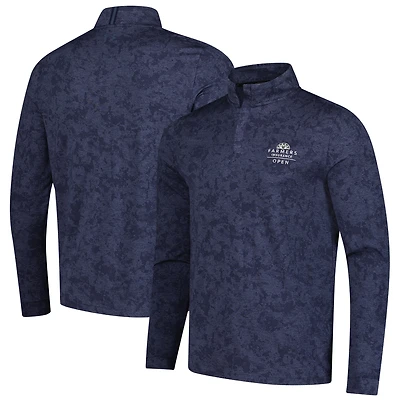 V110536 FARMIN 190 Homme Under Armour SP25 Farmers Insurance Open Line Dye Jacquard 1/4 zip SWTMENZPM UM1204