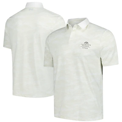 Men's Under Armour  White 2025 Farmers Insurance Open Iso-Chill Camo Performance Polo