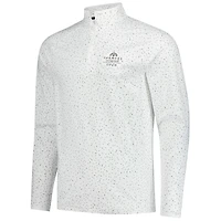 Men's Under Armour  White 2025 Farmers Insurance Open T2 Green Hit or Miss Raglan Quarter-Zip Pullover Top