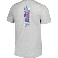 T-shirt à trois mélanges ouvert Ahead Heather Grey Farmers Insurance pour homme