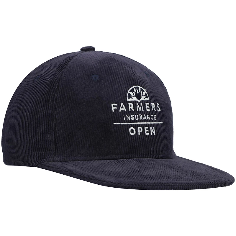 Men's Ahead Navy Farmers Insurance Open Moby Snapback Hat