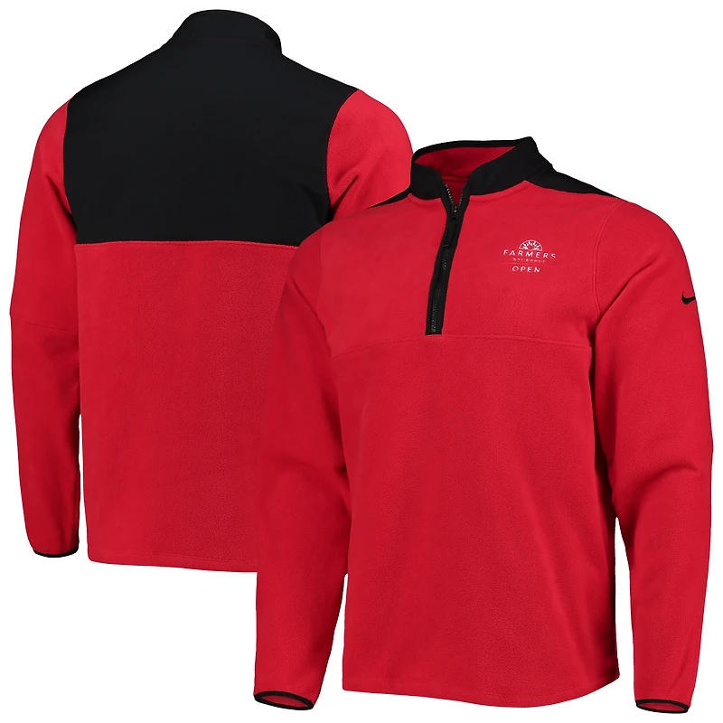 Haut à demi-glissière Nike Farmers Insurance Open Victory Performance pour homme, rouge