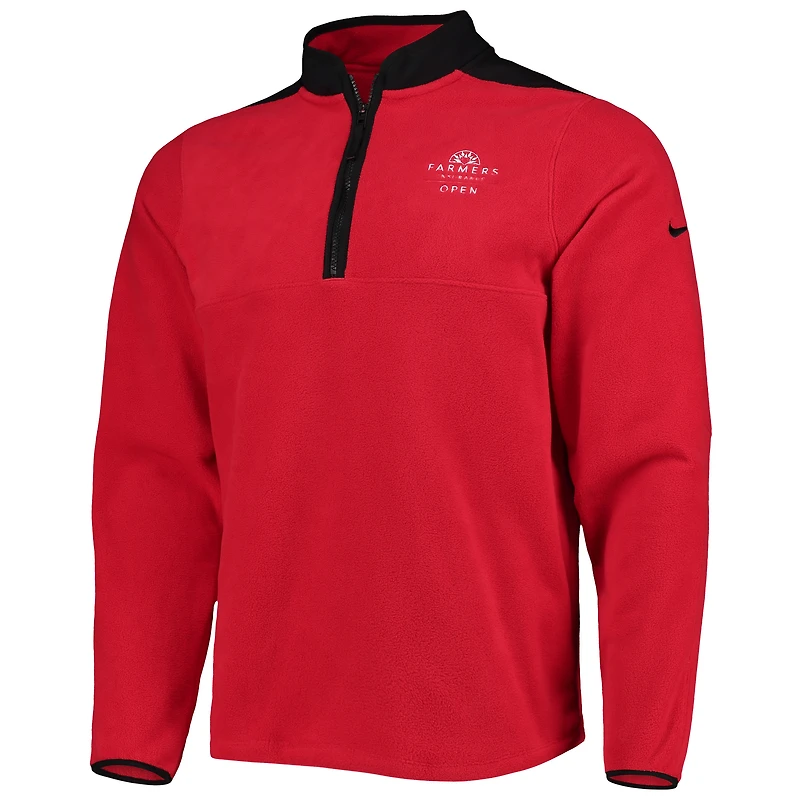 Haut à demi-glissière Nike Farmers Insurance Open Victory Performance pour homme, rouge