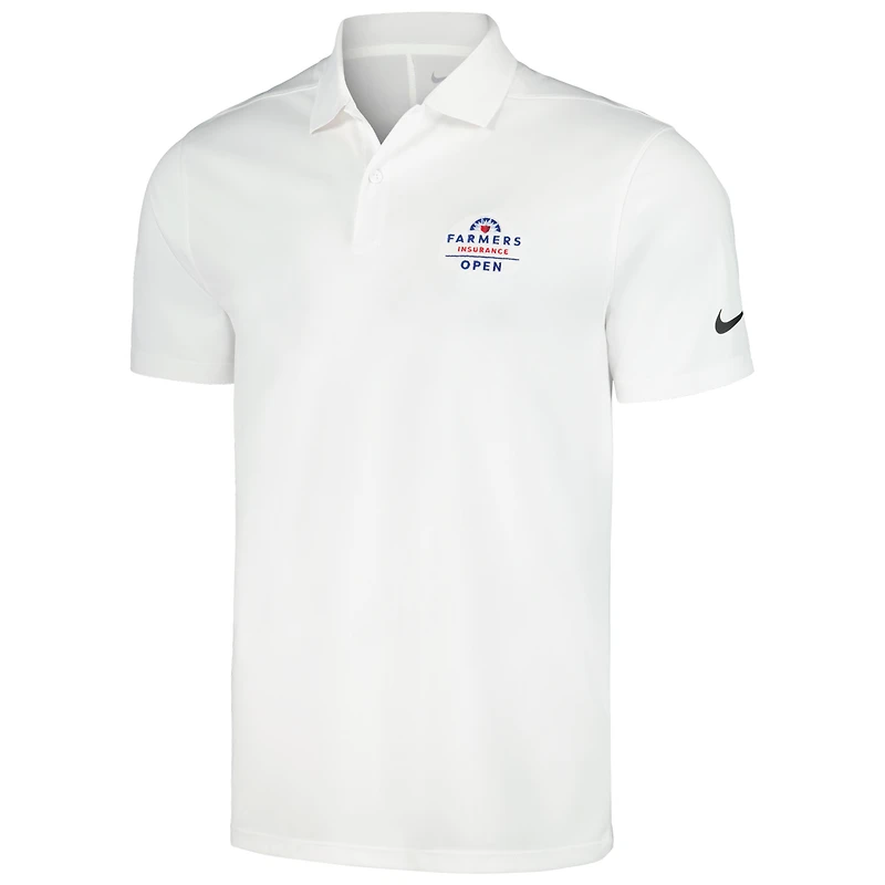 Men's Nike White Farmers Insurance Open Victory Performance Polo