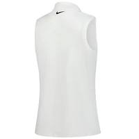 Women's Nike  White Farmers Insurance Open Victory Performance Sleeveless Polo
